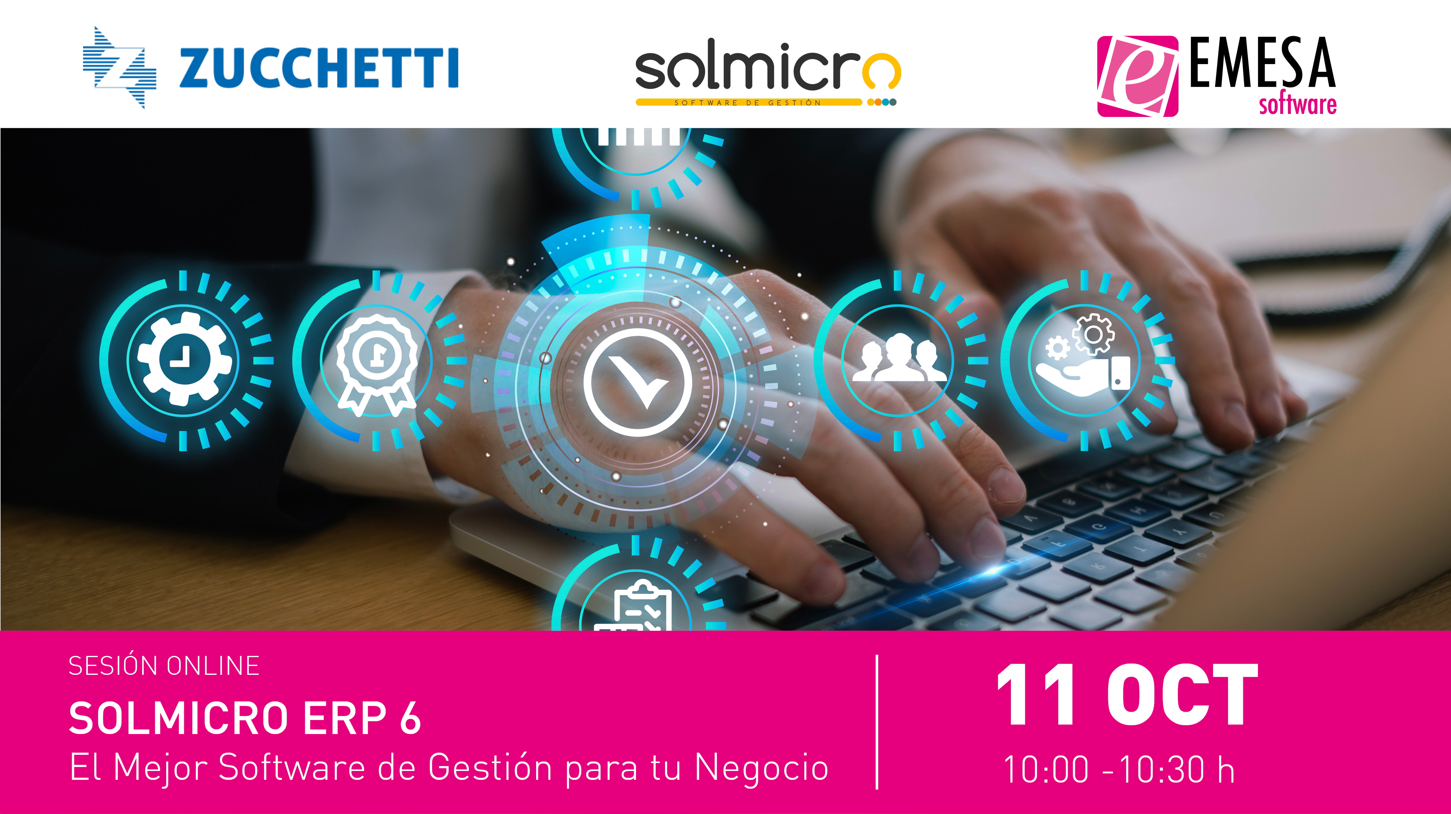 Webinar Solmicro ERP6 - Software de Gestión Empresarial -11 de Octubre -  Zucchetti